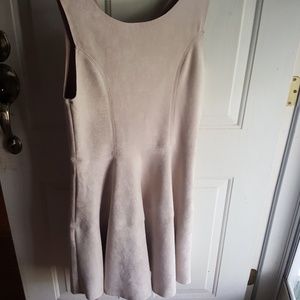Tan suede dress